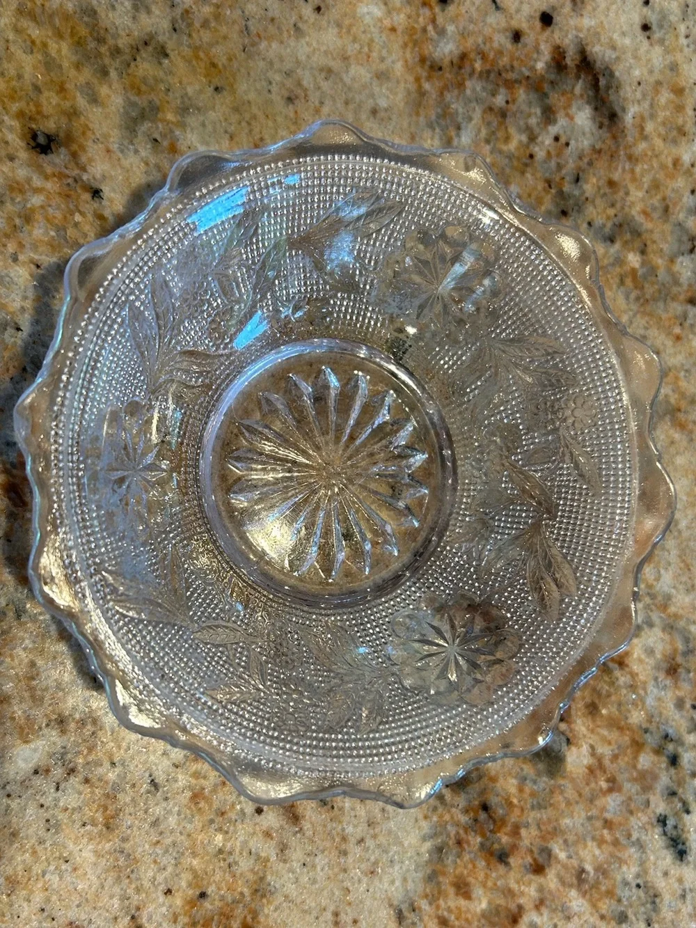 1889 EAPG Glass Punch Cup & 1885 EAPG Pattern Glass Bryce Dahlia 4 1/2